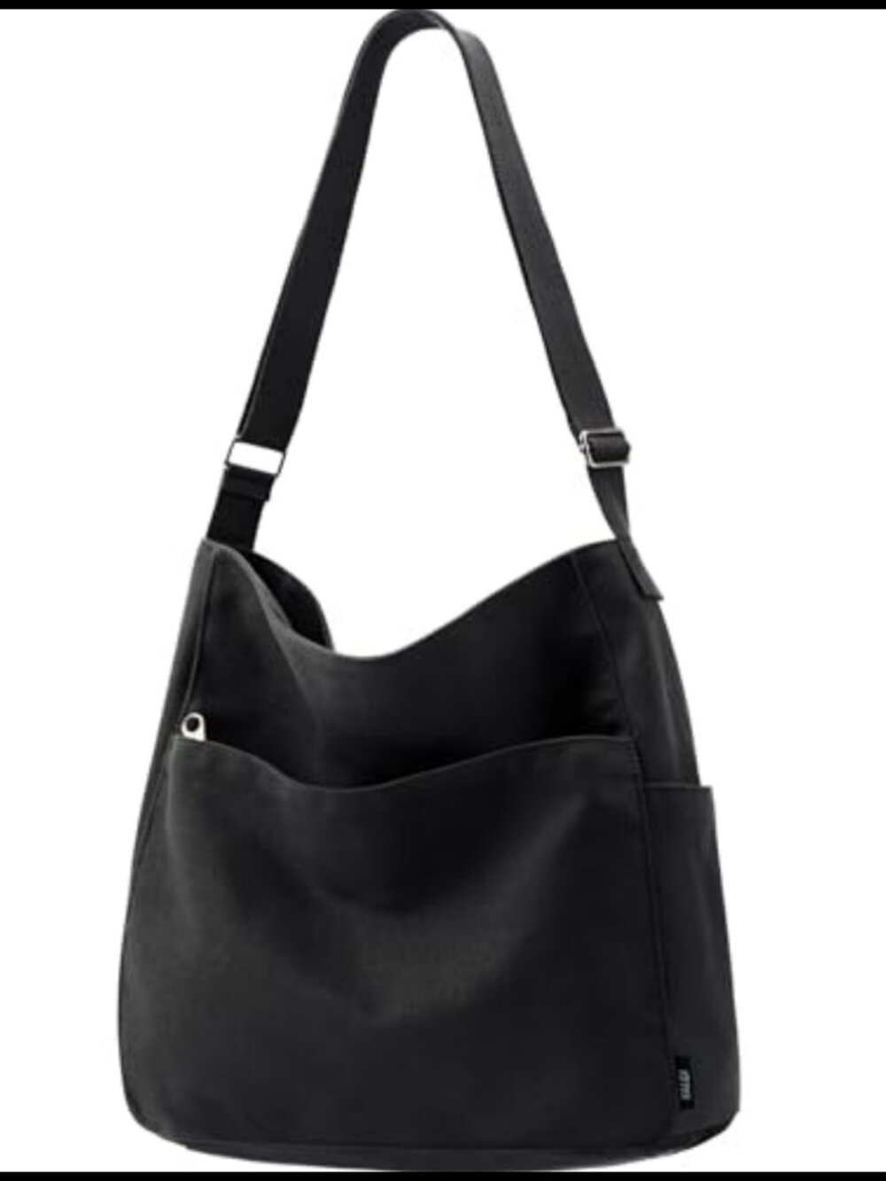 Canvas Tote Bag Zipper Large Crossbody Shoulder Messenger Bag